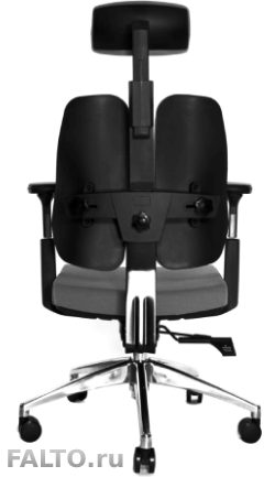 Темно-серое ортопедическое кресло Alpha ORTO