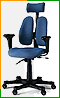 Компьютерное кресло с ортопедической системой Дуорест класса ЛЮКС