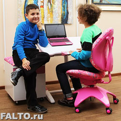 Компьютерное кресло Falto-kids розовое в нашем шоуруме