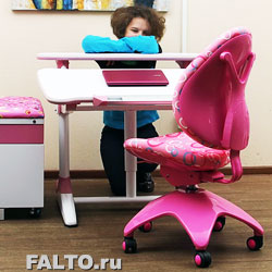 Компьютерное кресло Falto-kids Sponge розовое в нашем демозале