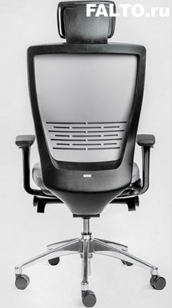 Серое кресло Falto-Trium с черным каркасом