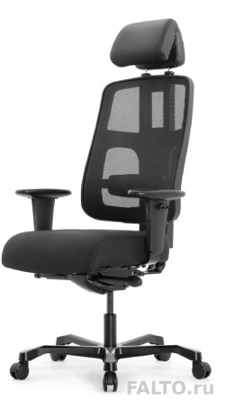 Диспетчерское кресло с кожаным подголовником