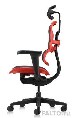 Черно-красное игровое кресло Falto Ergohuman 2 Ultra ST Game