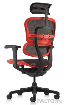Черно-красное игровое кресло Ergohuman Ultra
