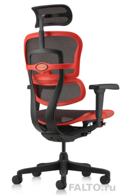 Черно-красное игровое кресло Ergohuman Ultra