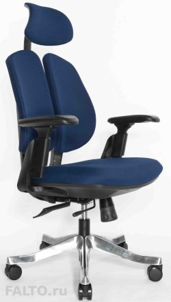 Синее офисное кресло Falto-Orto Bionic
