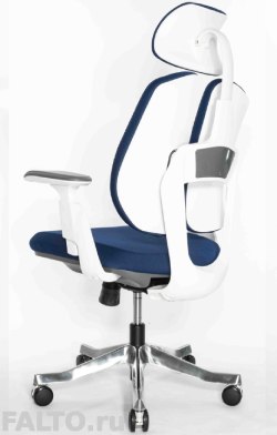 Офисное кресло Falto-Orto Bionic (каркас светлый, ткань синяя)