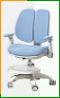 Голубое кресло для школьника Falto Duo-Plus