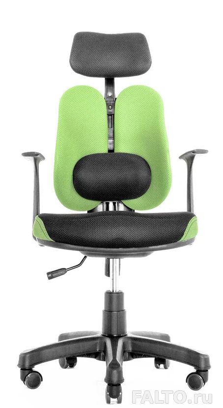 Зеленое подростковое кресло Duo Gini