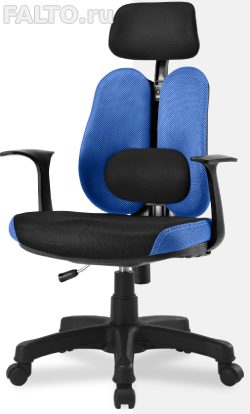 Компьютерное кресло Gini с двойной спинкой и валиком