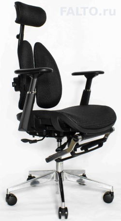 Черное ортопедическое кресло Falto Orto PH-W05