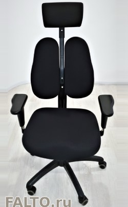 Черное компьютерное кресло Twin back