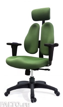 Зеленое компьютерное кресло Twin back