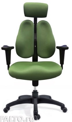 Зеленое компьютерное кресло Twin back