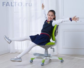 Ортопедическое кресло для школьника KIDS MAX A8 (цвет зеленый)