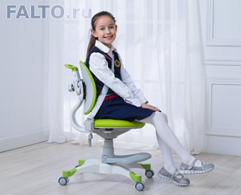 Ортопедическое кресло для школьника KIDS MAX A8 (цвет зеленый)