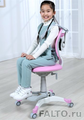 Ортопедическое кресло для школьника KIDS MAX A8 (цвет розовый)