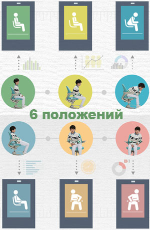 Программа оценивает шесть положений