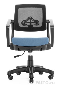 Синее кресло ROBO С-250 с черным каркасом