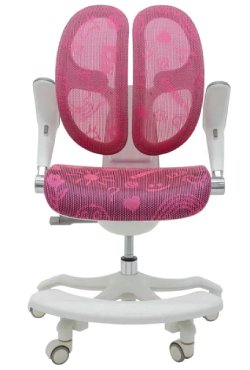 Розовое подростковое сетчатое кресло