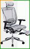 Сетчатое офисное кресло Expert Spring с выдвижной подножкой