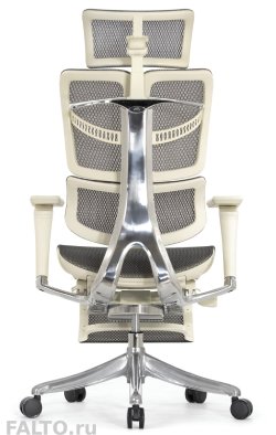 Светлое кресло Fly с подножкой