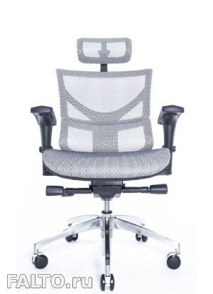 Белое эргономичное сетчатое кресло Sail Art