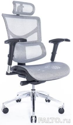 Эргономичное сетчатое кресло Sail Art белое