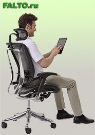 Компьютерные кресла LEADER с ортопедической системой  DUO
