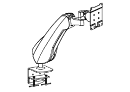 кронштейн для монитора с креплением к столу