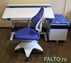 Мобильная тумбочка и письменный стол-парта Comfort L