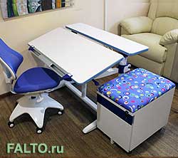 Тумбочка для детской и парта KIDS desk Comfort L
