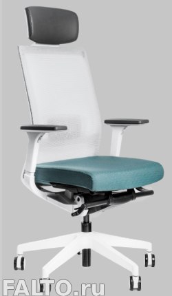 Офисное кресло Falto A1 в Сине-зеленой обивке