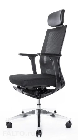 Черное кресло Falto-A1 с черным каркасом