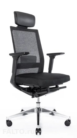 Черное кресло Falto-A1 с черным каркасом