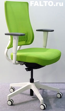 Офисное кресло Falto X-Trans (пластик: белый, обивка зеленая)