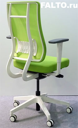 Офисное кресло Falto X-Trans (пластик: белый, обивка зеленая)