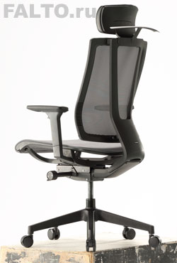 Эргономичное кресло Falto G-1, пластик черный