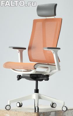 Кресло Falto G1 AIR в оранжевой сетке