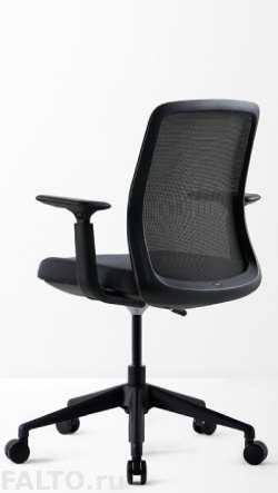 Черное кресло ICON с низкой спинкой