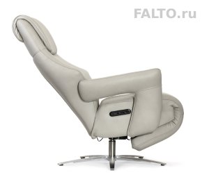 Кожаное кресло реклайнер Falto Argento