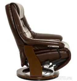 Кожаное коричневое кресло Concord