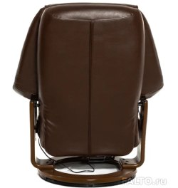 Кожаное коричневое кресло Concord