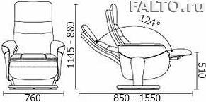 Габариты реклайнера