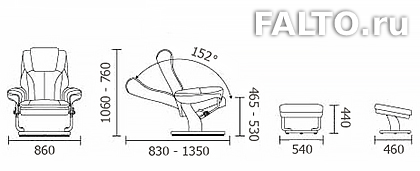 Габариты реклайнера