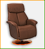кожаное кресло-реклайнер Relax Lotus