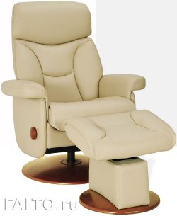 Кожаное кресло-реклайнер с механизмом качания Relax Master