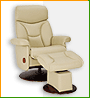 Кожаное кресло-реклайнер с механизмом качания Relax Master