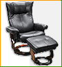 Кресло реклайнер Relax Маурис с мягкой подставкой для ног