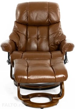 Коричневое кресло-реклайнер Relax Lux
